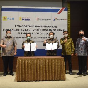 Perta Daya Gas dan Indonesia Power Sepakati Perjanjian Pengangkutan Gas Untuk Memenuhi Kebutuhan Gas PLTMG MPP Sorong 50 MW