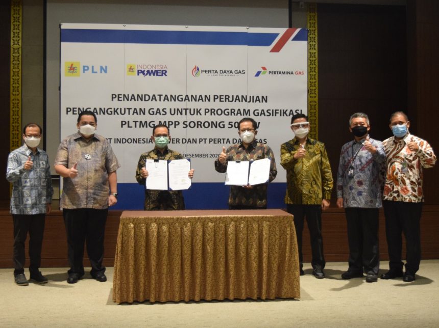 Perta Daya Gas dan Indonesia Power Sepakati Perjanjian Pengangkutan Gas Untuk Memenuhi Kebutuhan Gas PLTMG MPP Sorong 50 MW