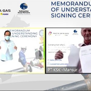 Memorandum of Understanding/MoU antara PT Perta Daya Gas dengan PT Kalimantan Surya Kencana 26 Juli 2021